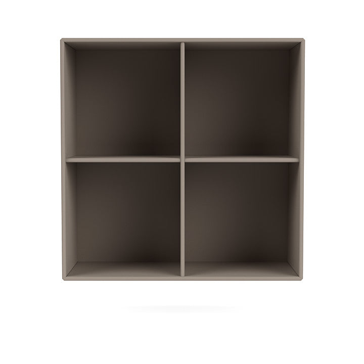 Montana Show Bookcase With Suspension Rail, Truffle Grey