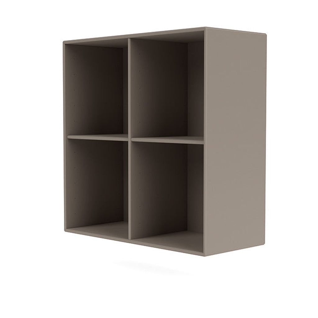 Montana Show Bookcase With Suspension Rail, Truffle Grey