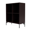 Montana Show Bookcase With Legs, Balsamic/Black