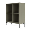 Montana Show Bookcase With Legs, Fennel/Black