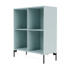 Montana Show Bookcase With Legs, Flint/Black