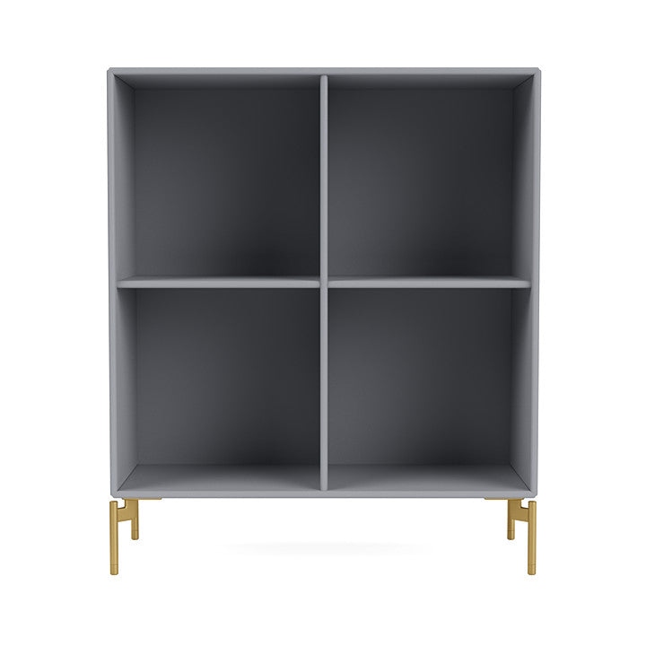 Montana Show Bookcase With Legs, Graphic/Brass