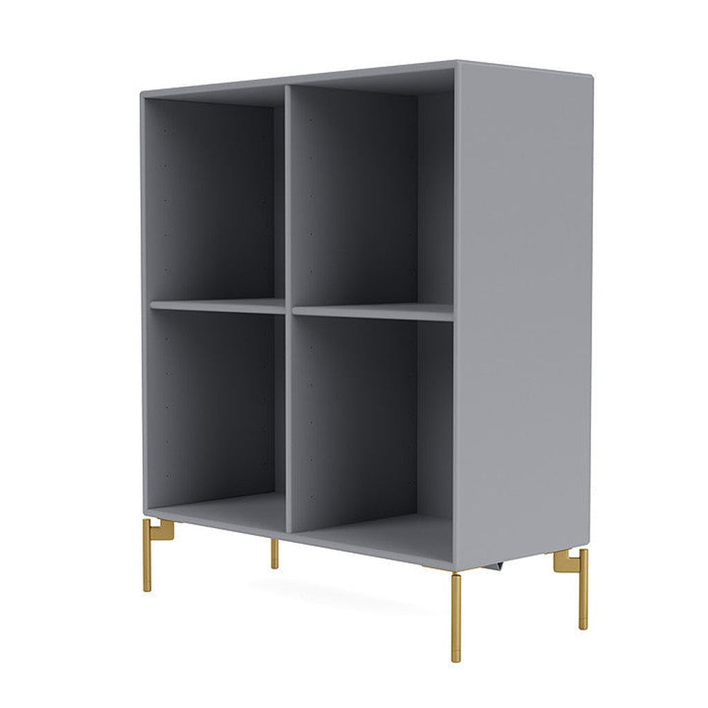 Montana Show Bookcase With Legs, Graphic/Brass