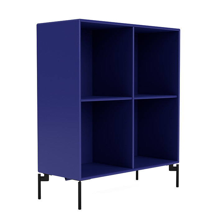 Montana Show Bookcase With Legs, Monarch Blue/Black