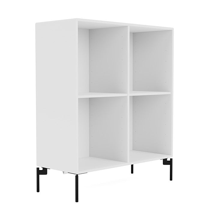 Montana Show Bookcase With Legs, New White/Black