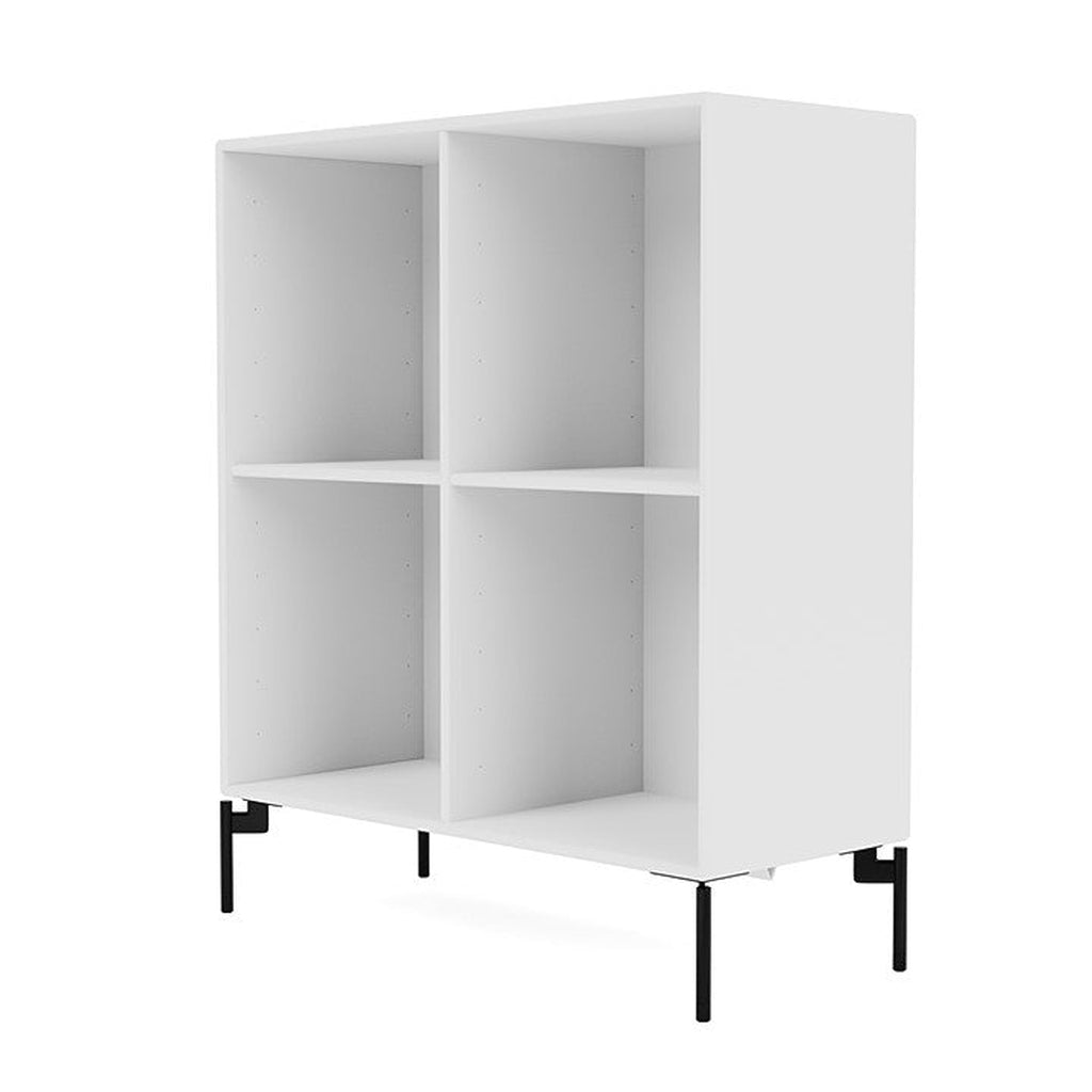 Montana Show Bookcase With Legs, New White/Black