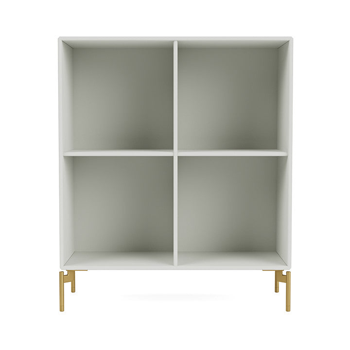 Montana Show Bookcase With Legs, Nordic/Brass