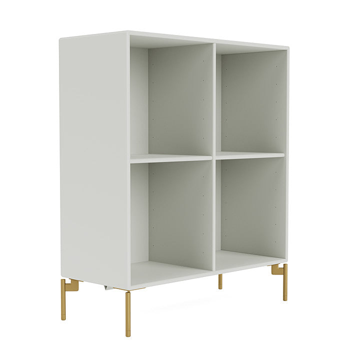 Montana Show Bookcase With Legs, Nordic/Brass