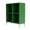 Montana Show Bookcase With Legs, Parsley/Matt Chrome