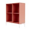 Montana Show Bookcase With Legs, Rhubarb/Snow White