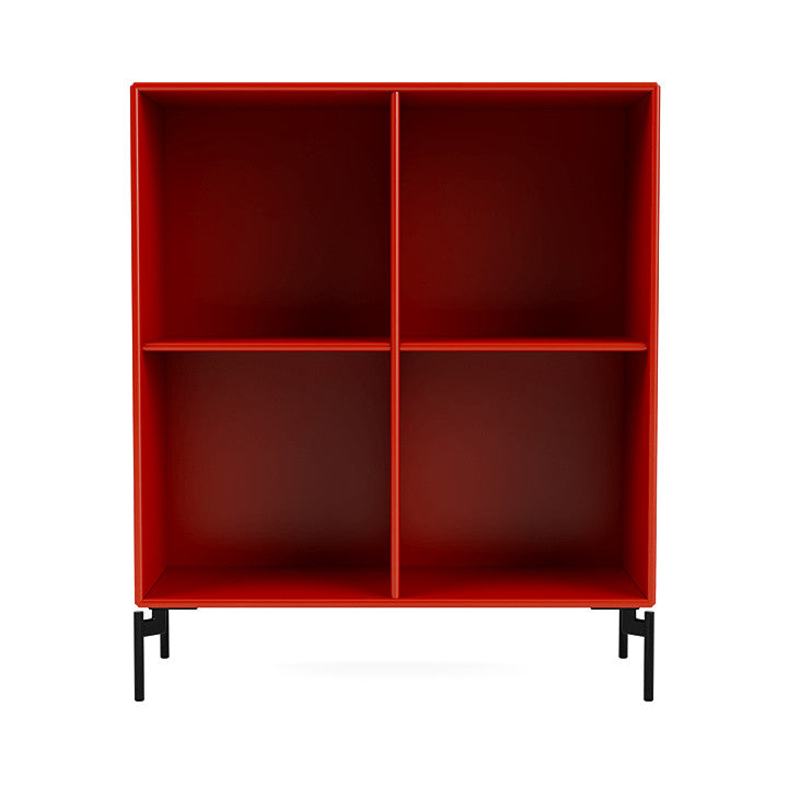 Montana Show Bookcase With Legs, Rosehip/Black