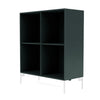 Montana Show boekenkast met benen, Black Jade/Snow White