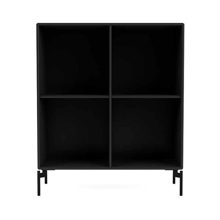 Montana Show Bookcase With Legs, Black/Black