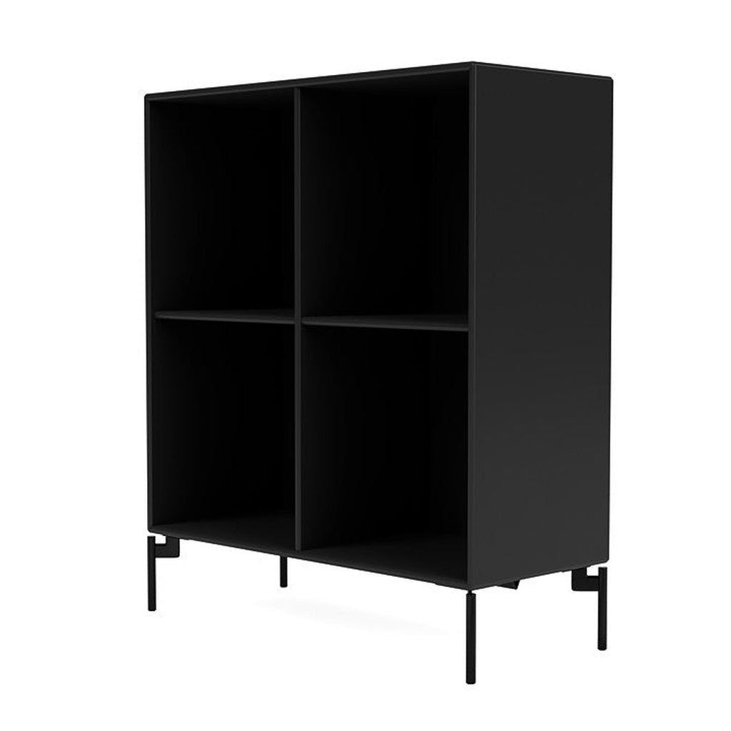 Montana Show Bookcase With Legs, Black/Black