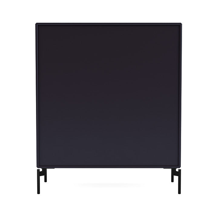 Montana Show Bookcase With Legs, Shadow/Black