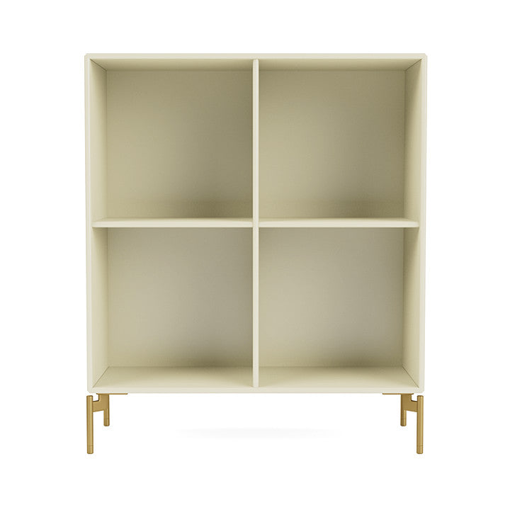 Montana Show Bookcase With Legs, Vanilla/Brass