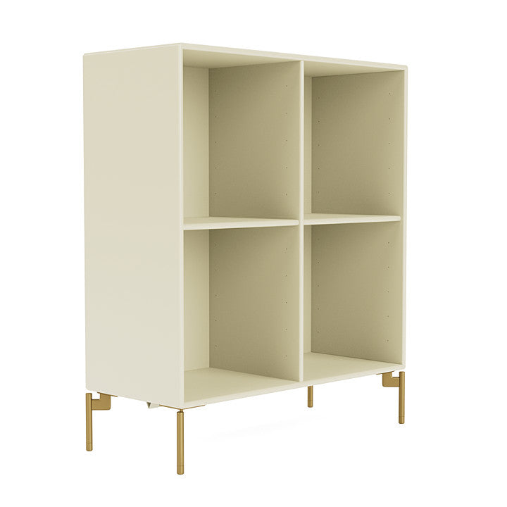 Montana Show Bookcase With Legs, Vanilla/Brass