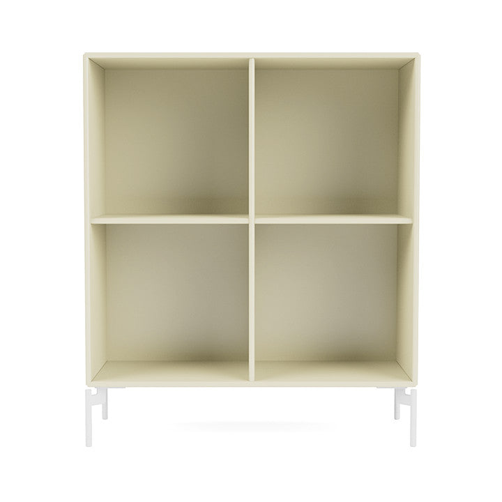 Montana Show Bookcase With Legs, Vanilla/Snow White