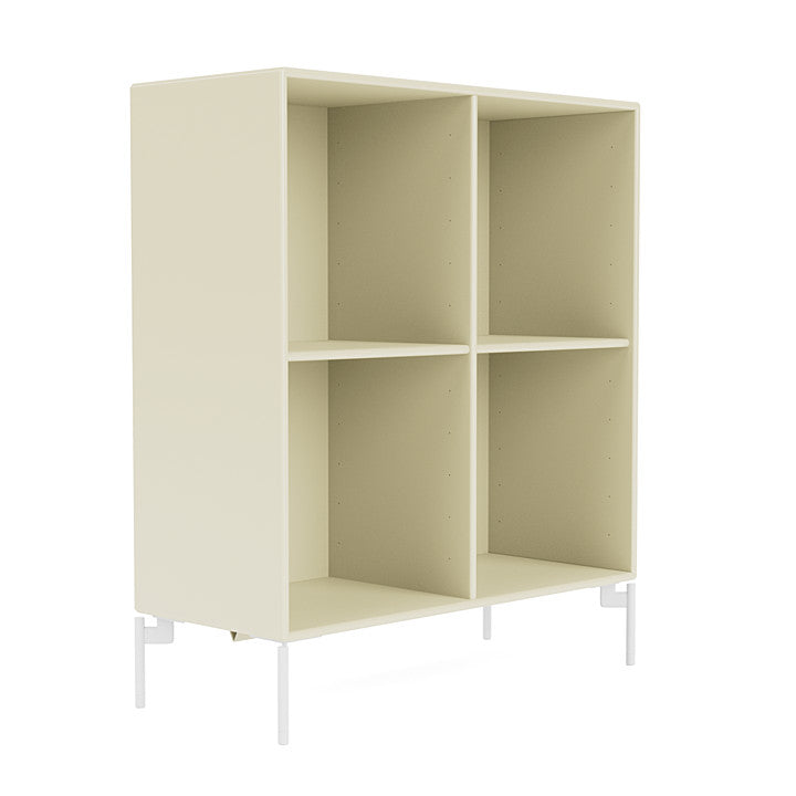 Montana Show Bookcase With Legs, Vanilla/Snow White