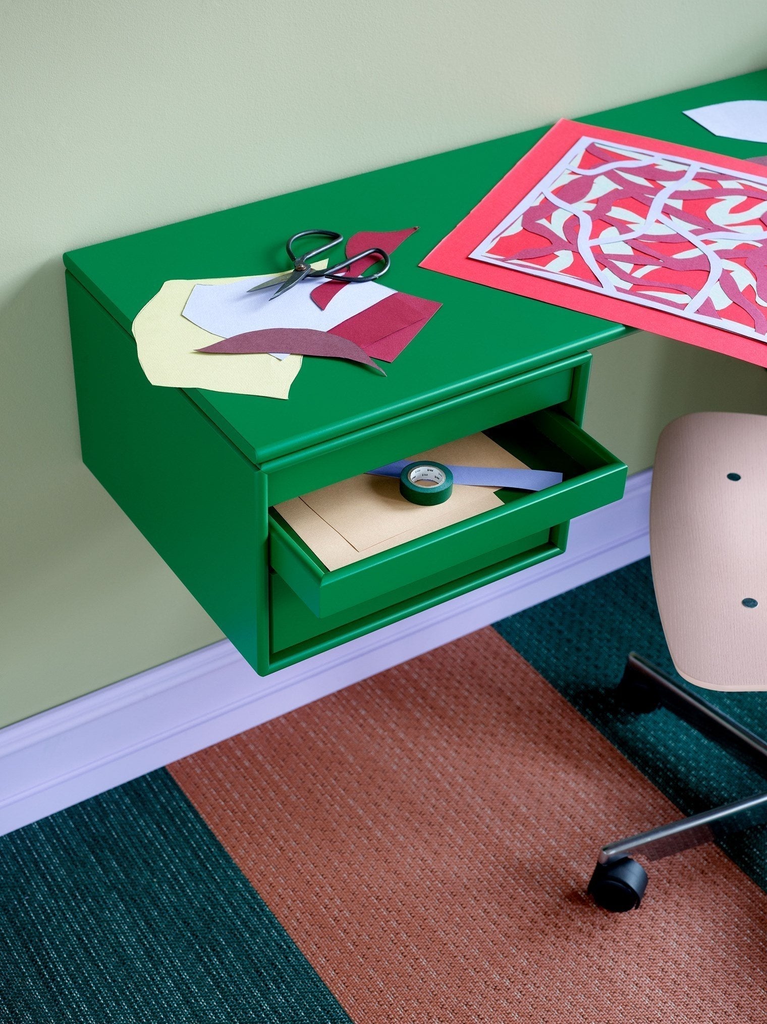 Montana Workshop Work Desk, finocchio verde