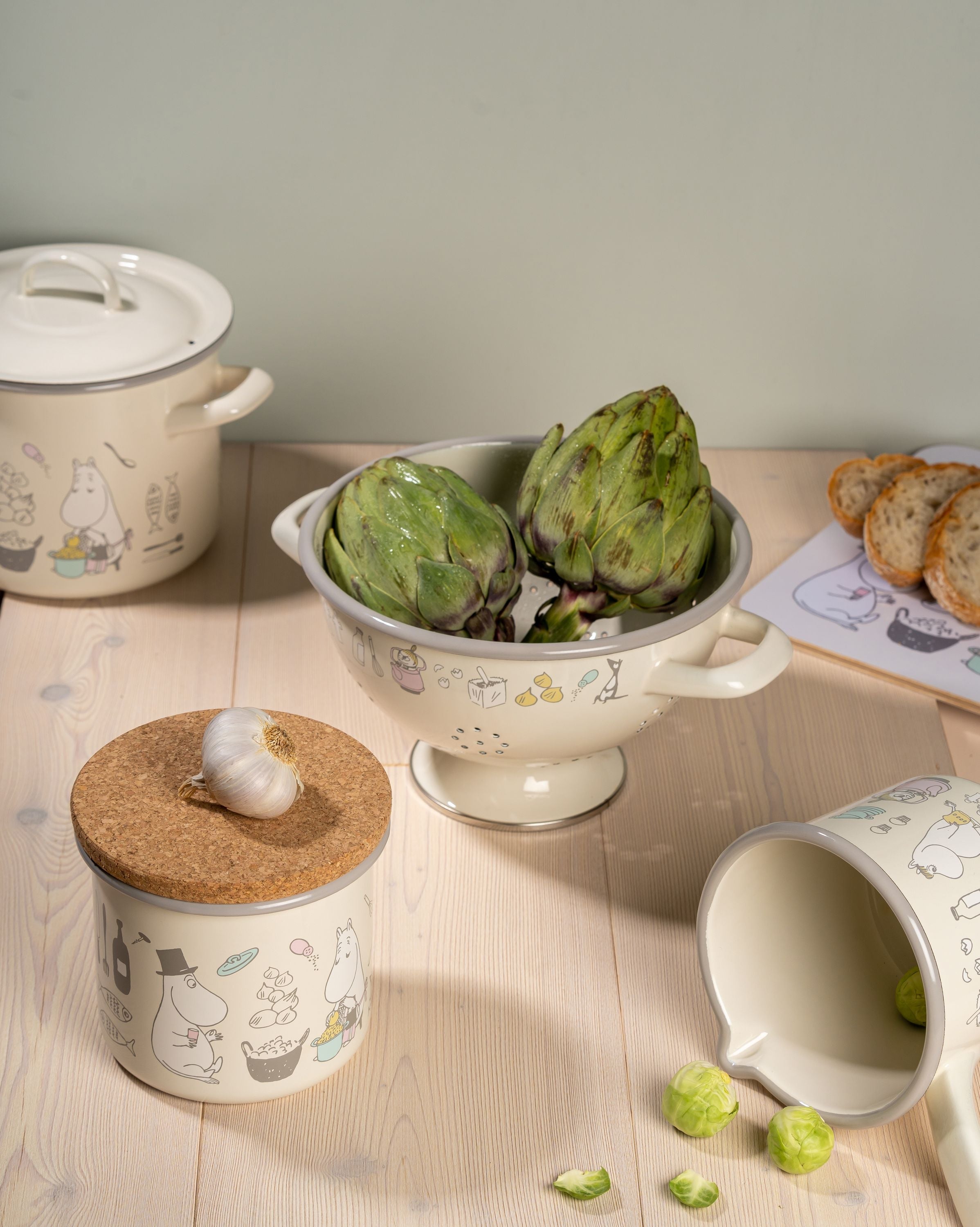 muurla moomin bonappétit搪瓷罐和软木盖