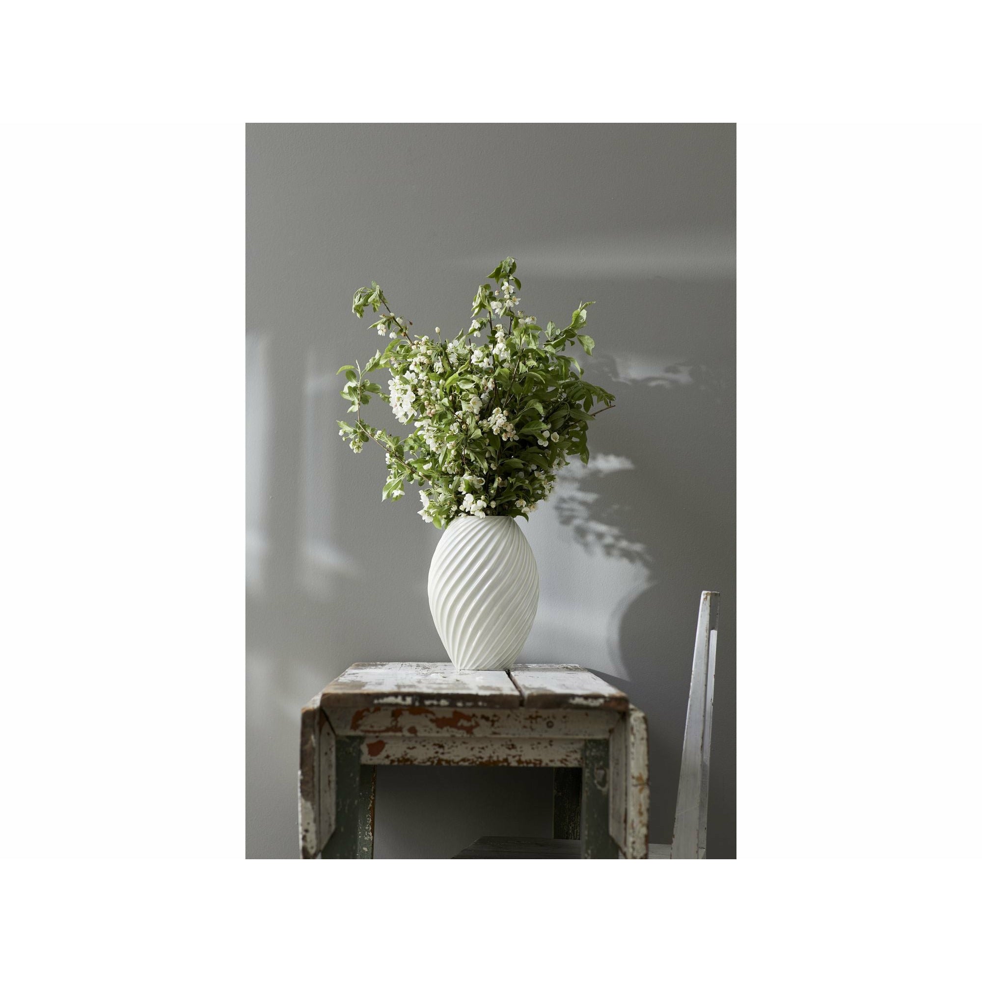 Morsø河花瓶白色，21厘米