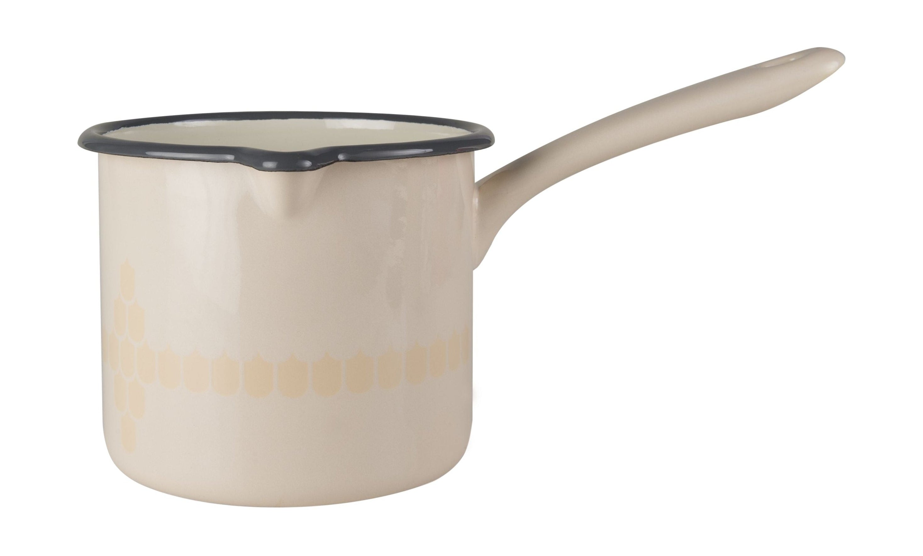 Muurla vappu eldhús enamel pott, beige