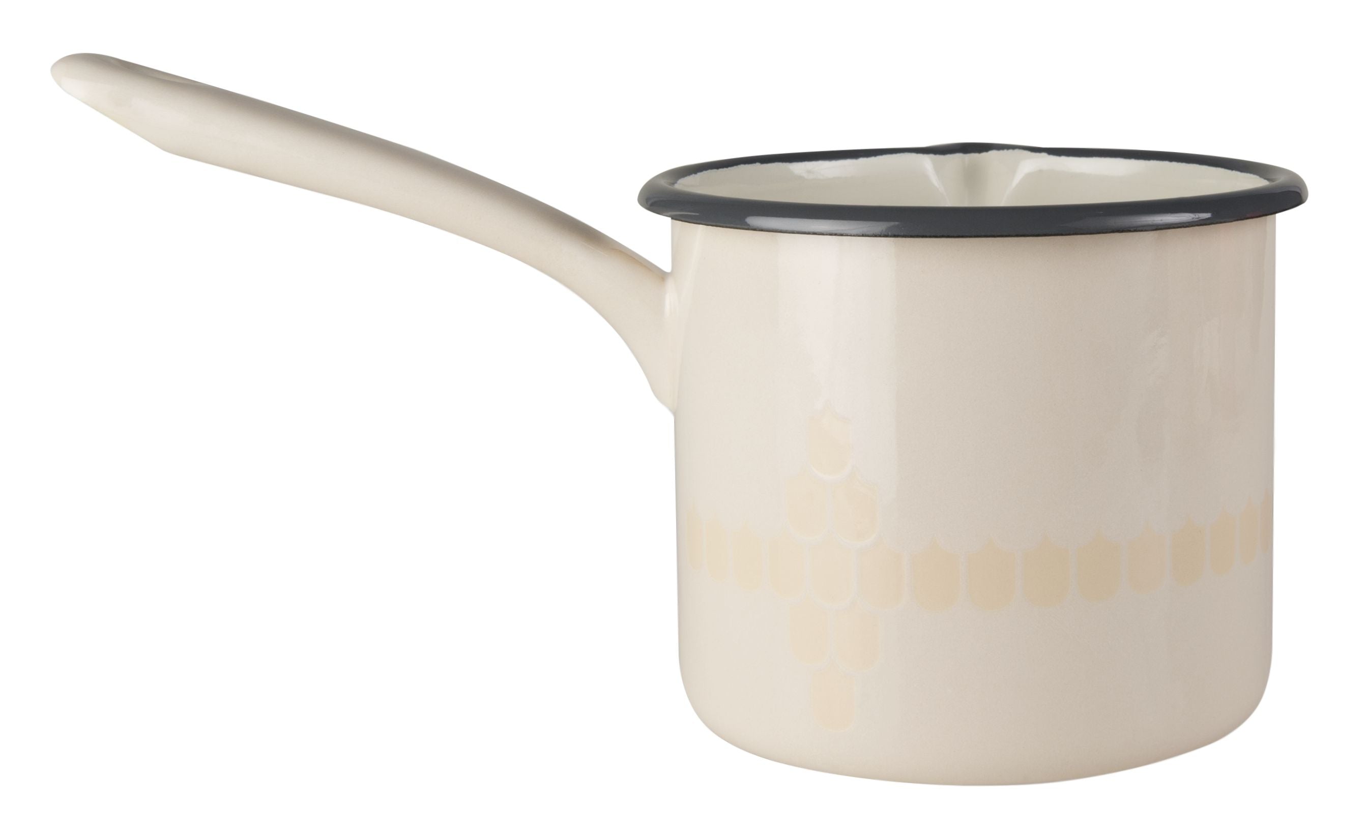 Muurla Vappu Kitchen Enamel Saucepan, Beige