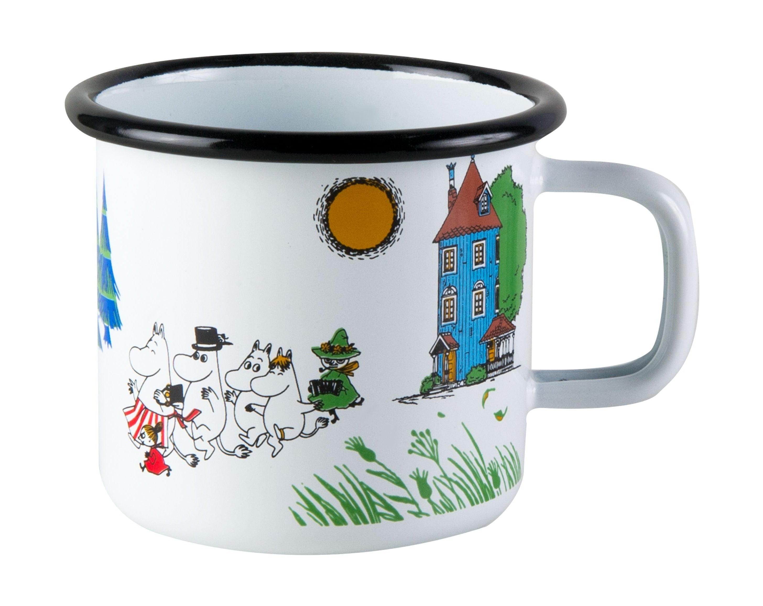 Muurla Moomin颜色搪瓷杯，Moomin Valley 3,7 DL