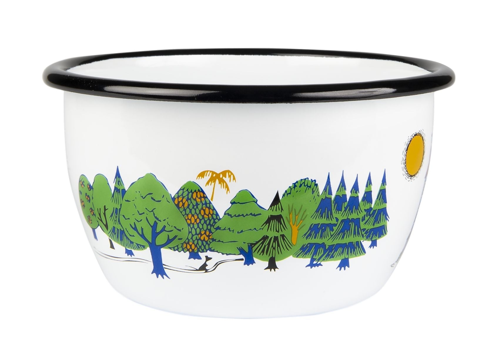 Muurla Moomin Colors Emaille Bowl, Moominvalley