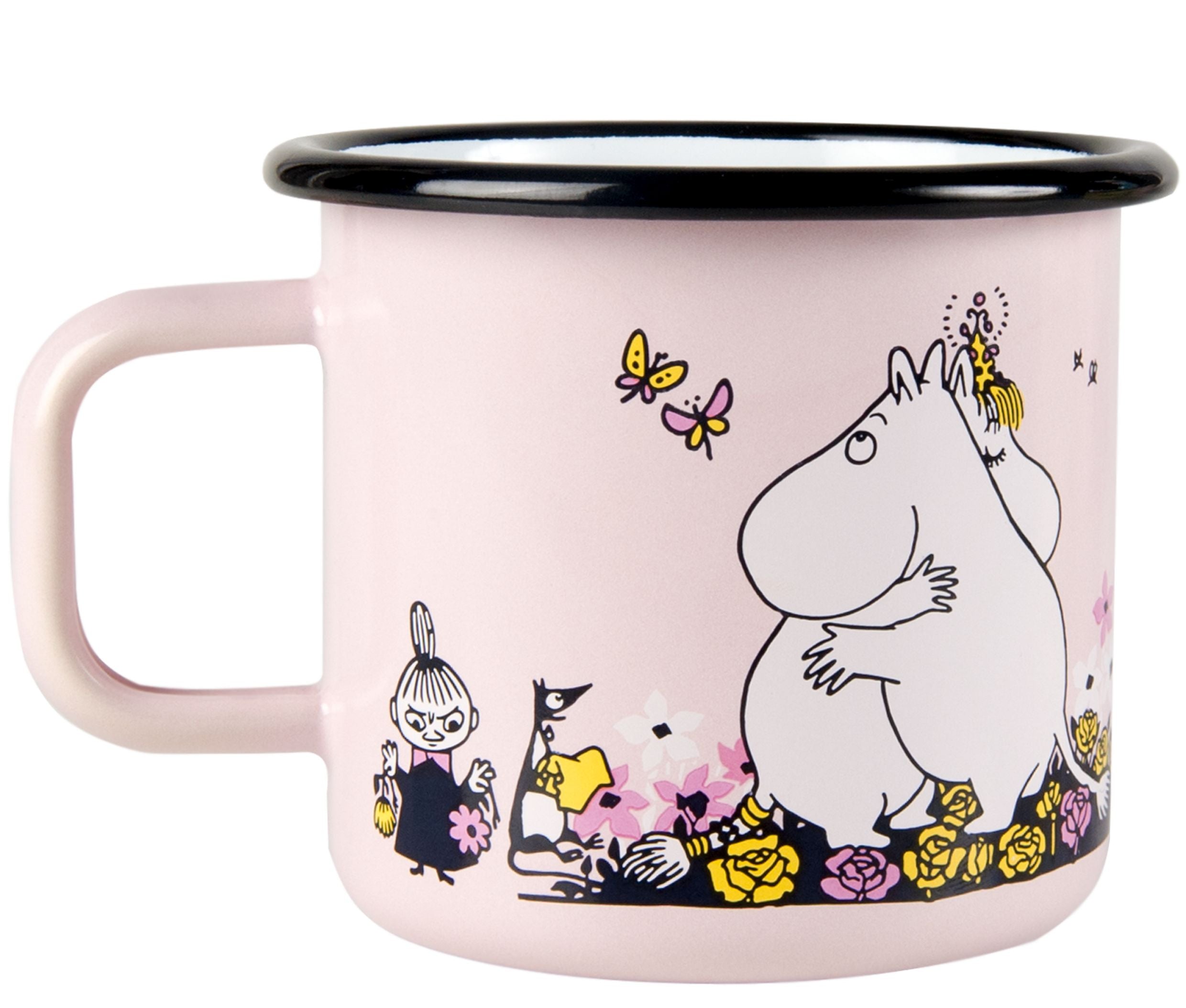 Muurla Moomin搪瓷杯拥抱，粉红色