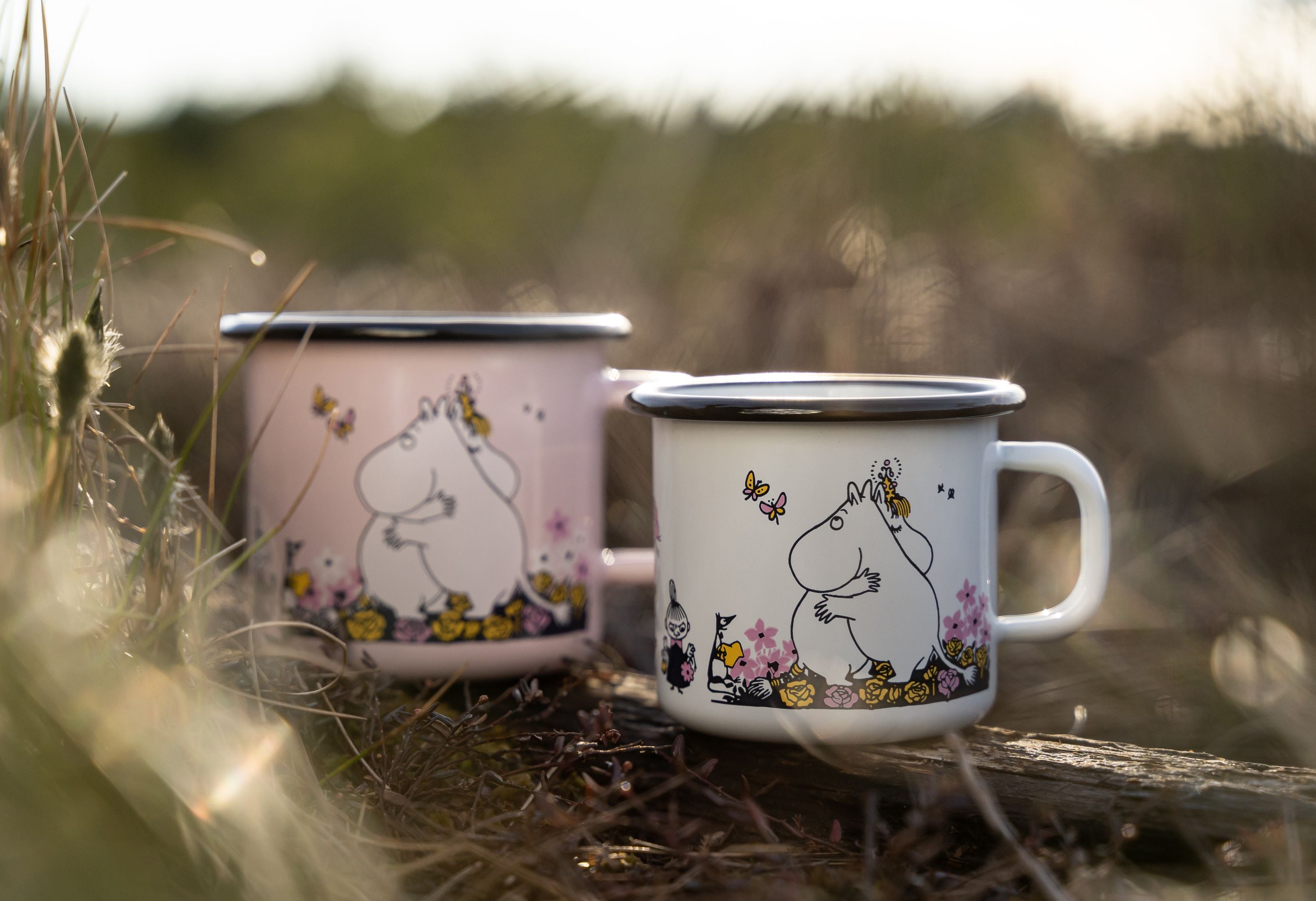 Muurla Moomin搪瓷杯拥抱，白色