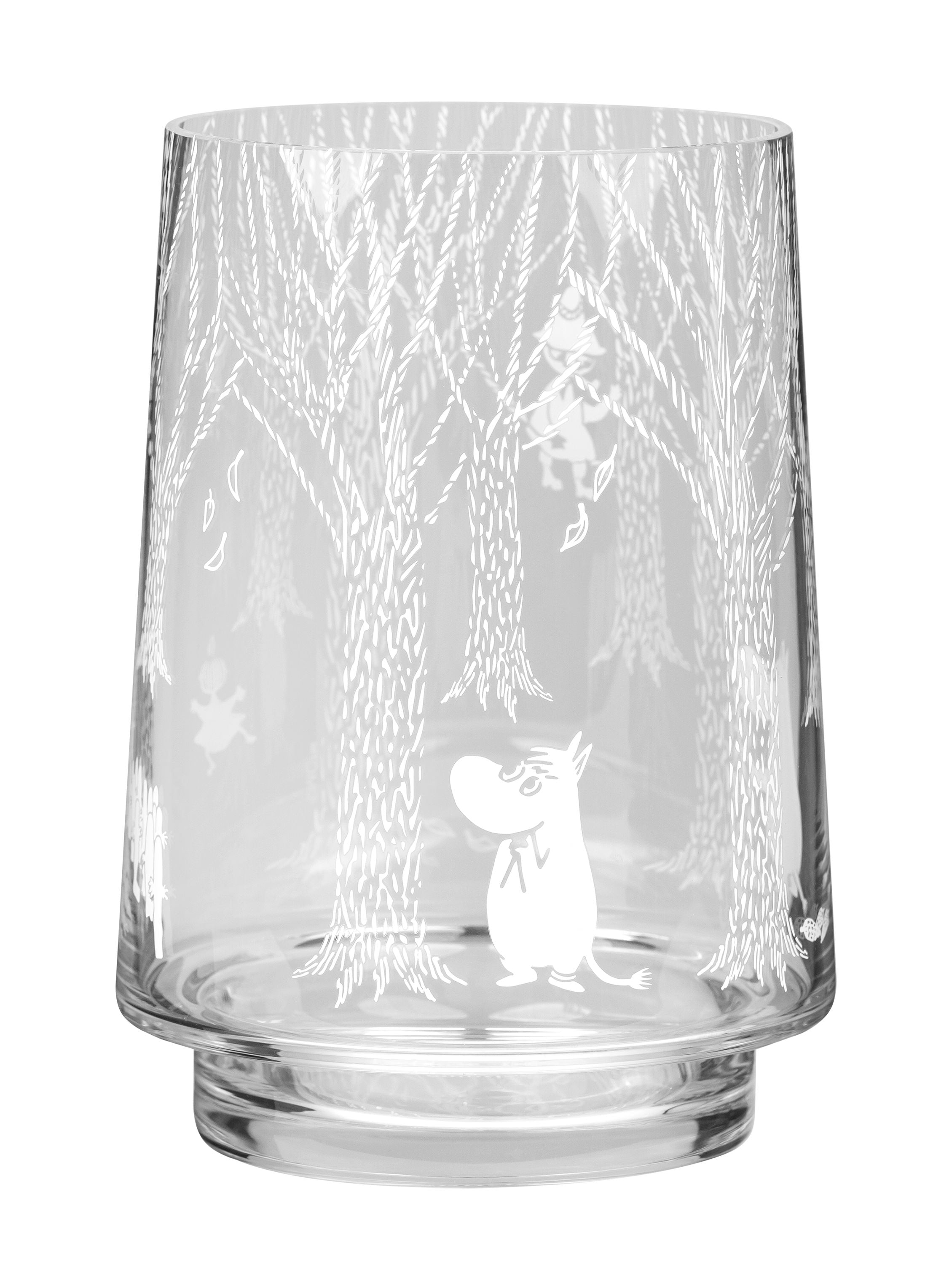 Muurla Moomin dans la lanterne / vase de bougies de bois