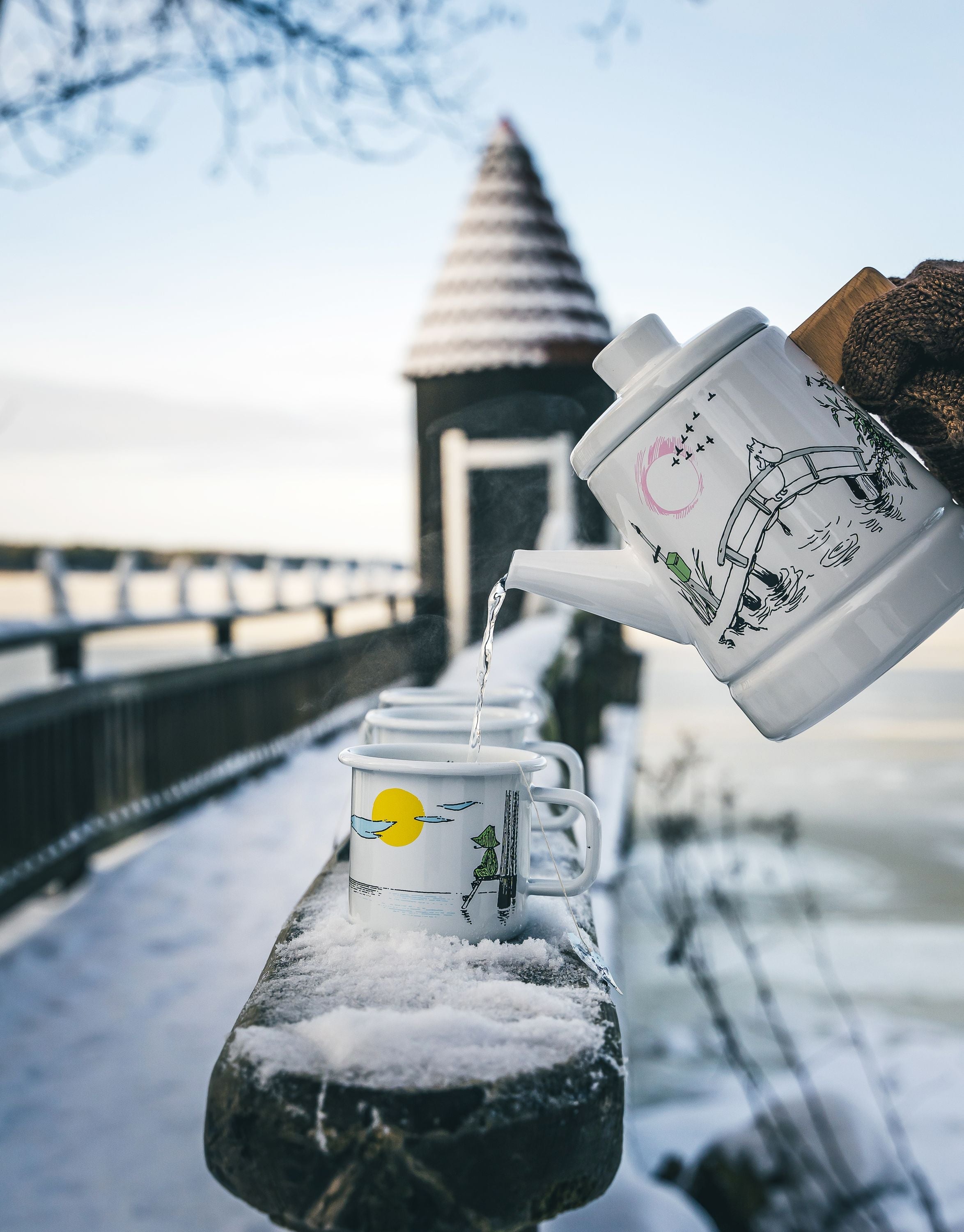 Muurla Moomin Originals enamel kaffi pott sakna þín
