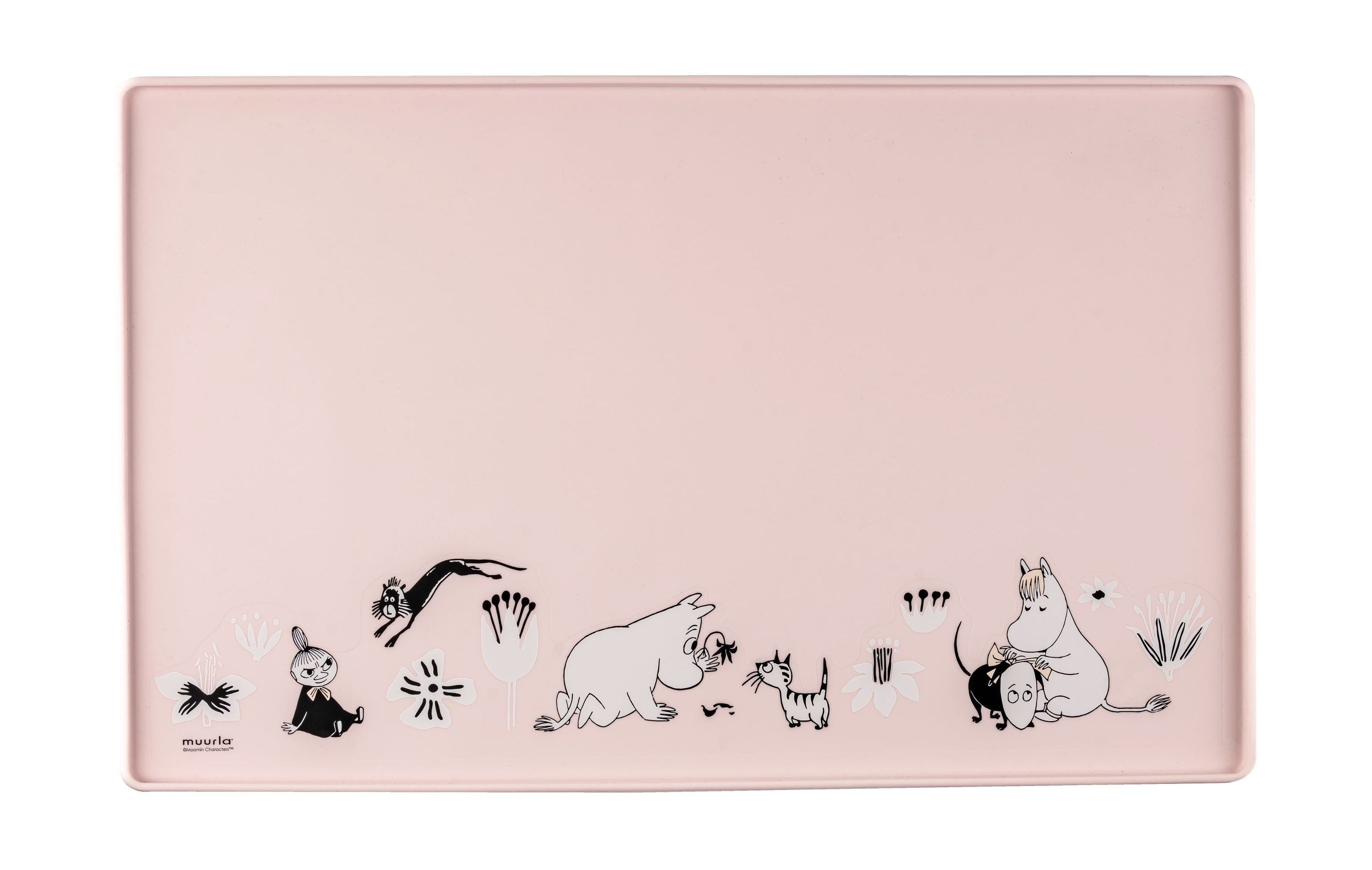 Muurla Moomin Animali del tappetino in silicone, rosa