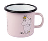 Muurla Moomin retrò tazza di smalto, snorkmaiden, rosa