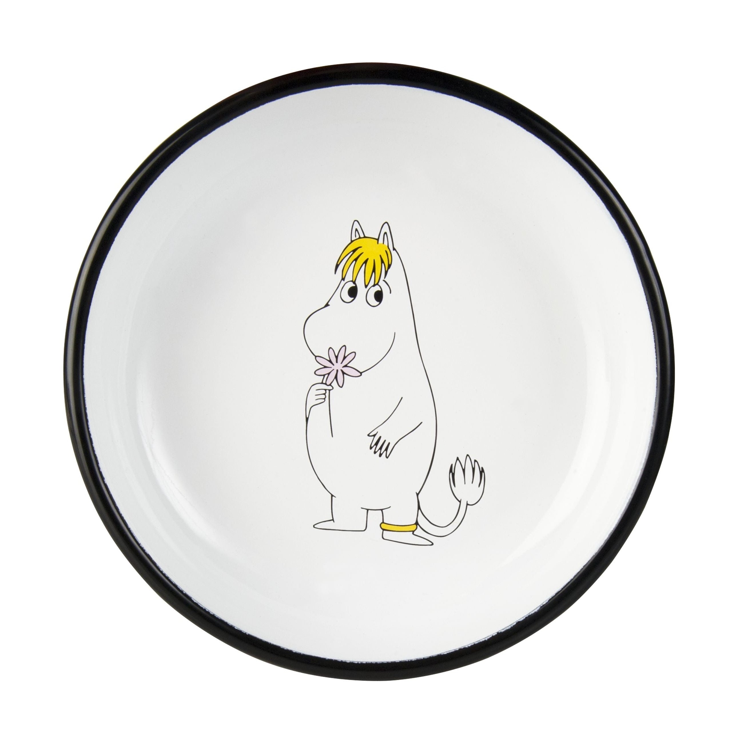 Muurla Moomin Retro Enamel Plate, Snorkmaiden