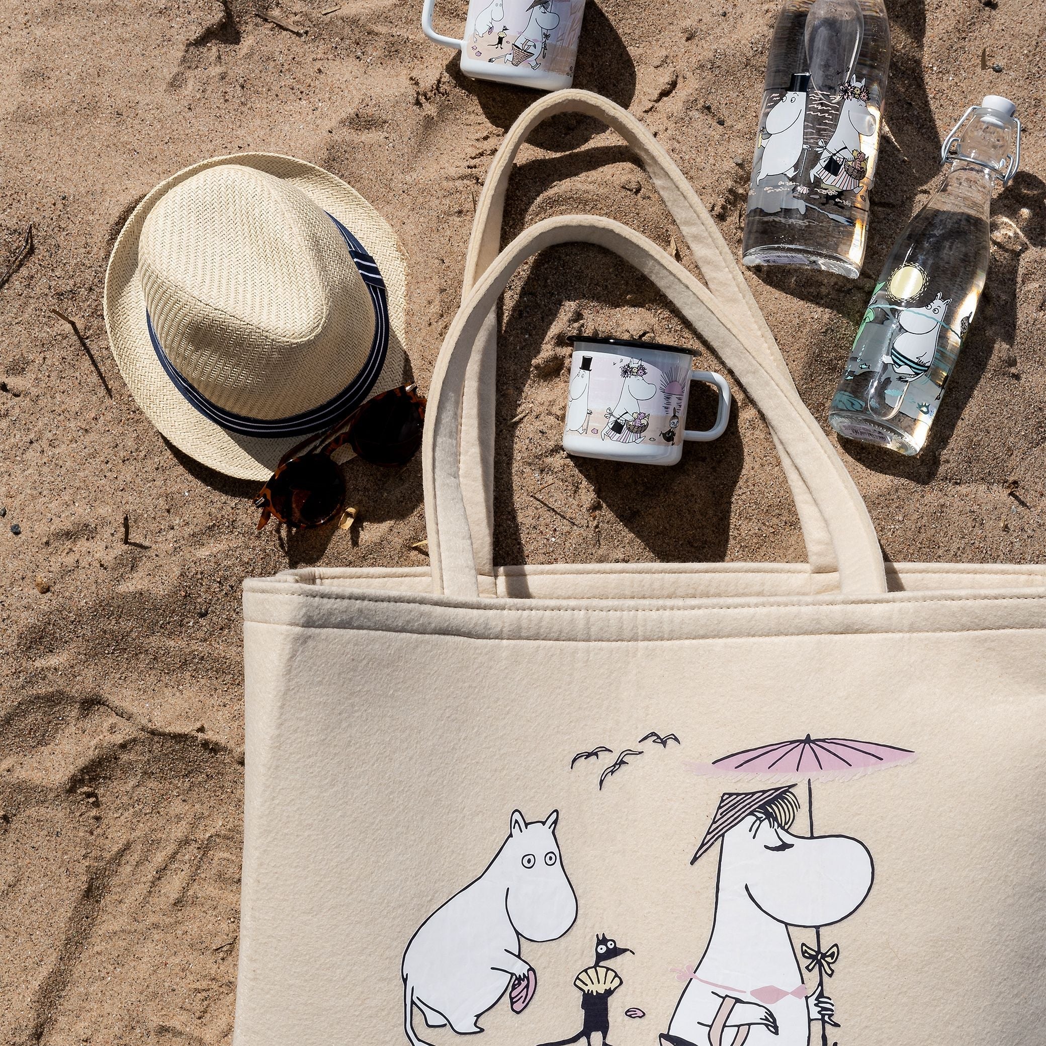 Muurla Moomin Beachbag der Strand RPET