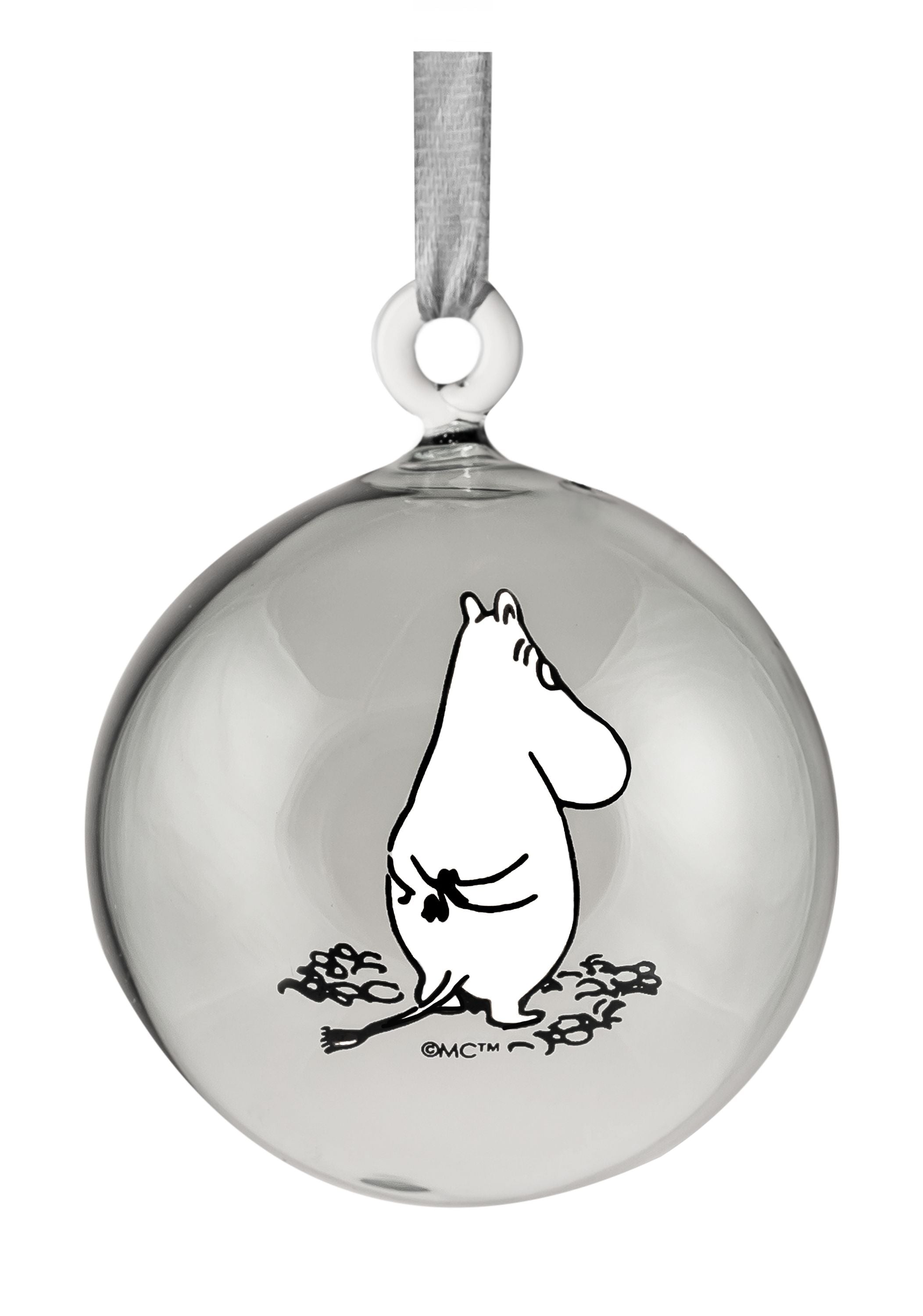 Bola de decoración de vidrio de Muurla Moomin Originals, juego de regalos de 4 pcs