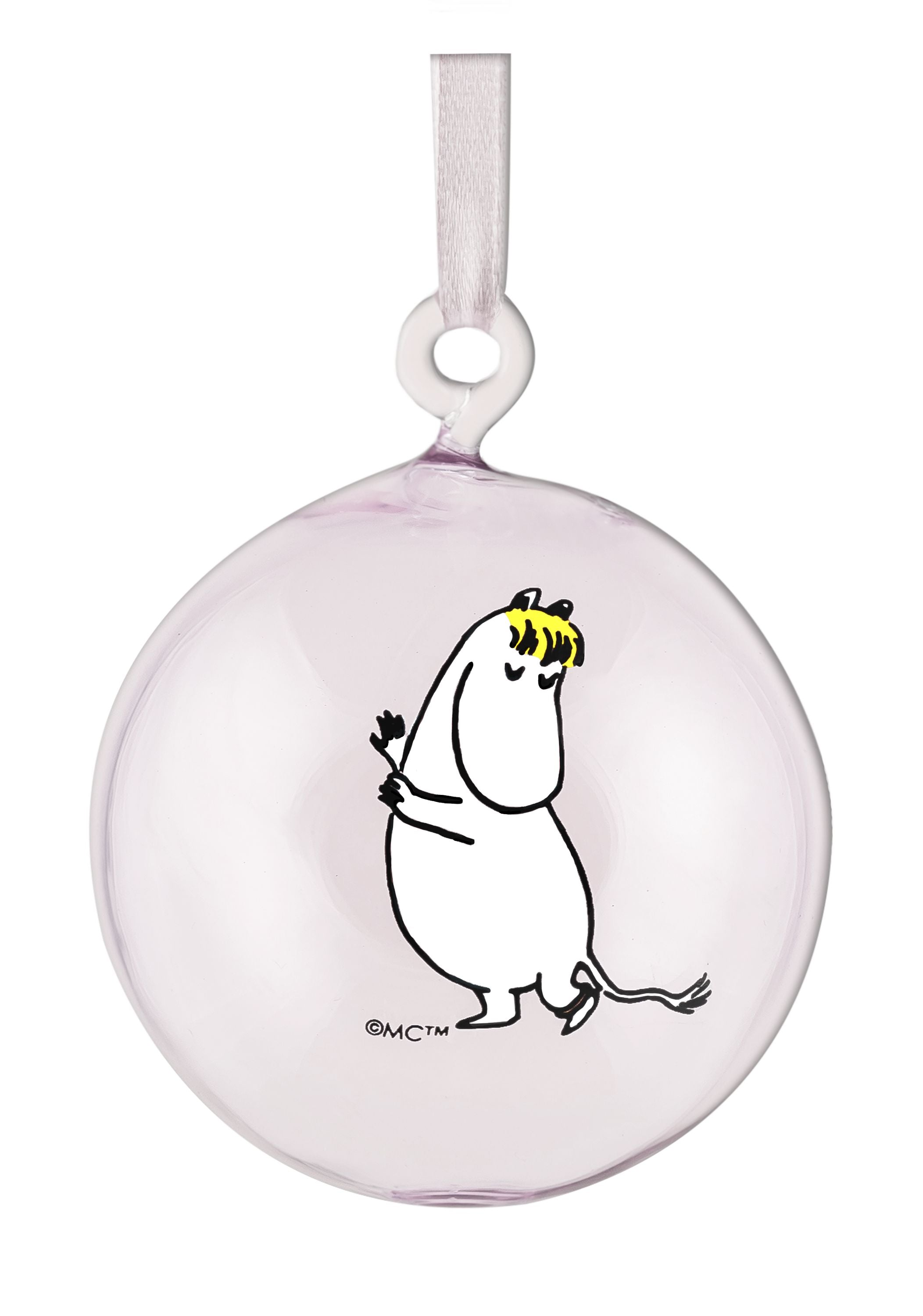 Muurla Moomin Originals Glass Decoration Ball, Geschenkset von 4 PCs