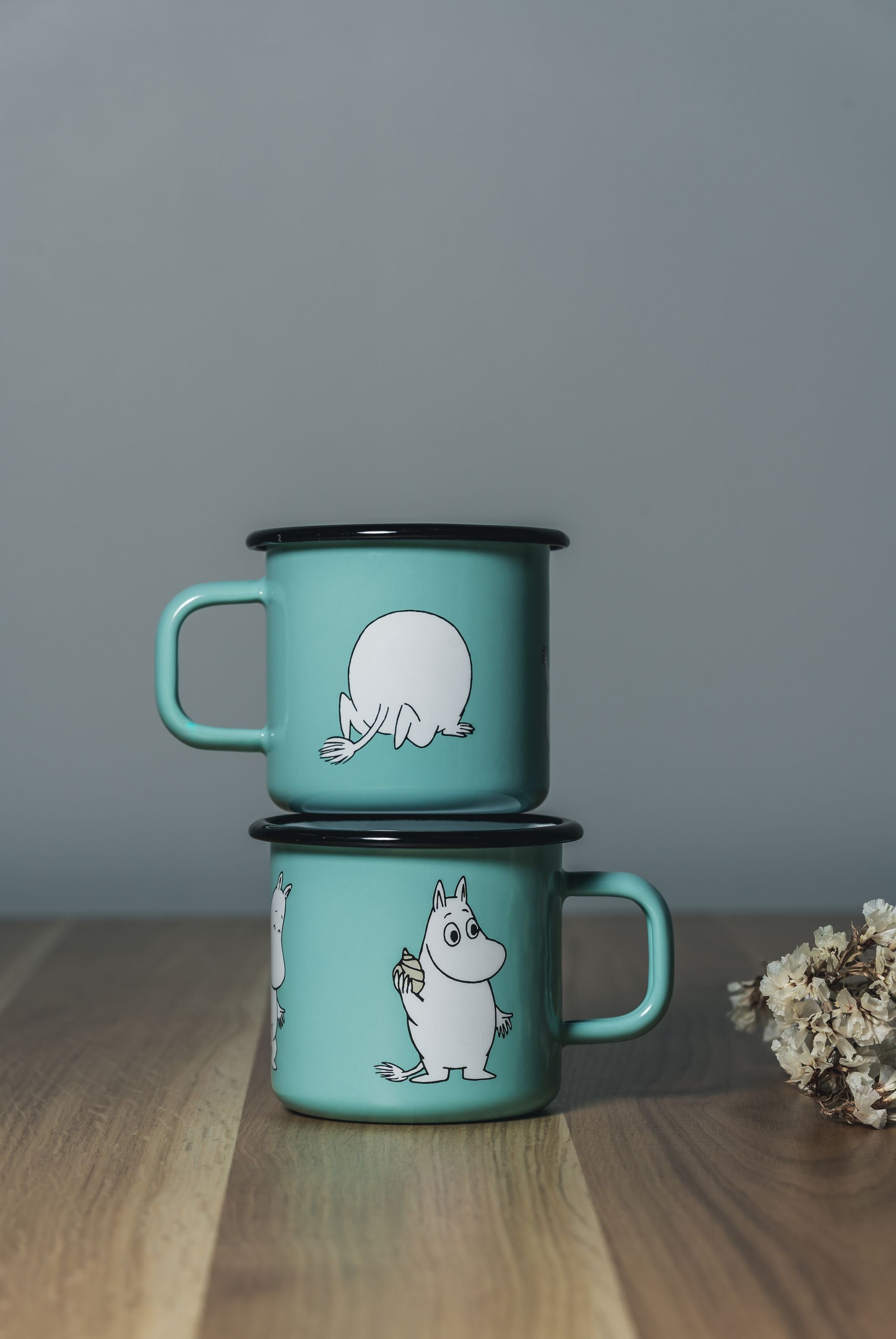 Muurla Moomin Retro Retro搪瓷杯，Moomin，Mint