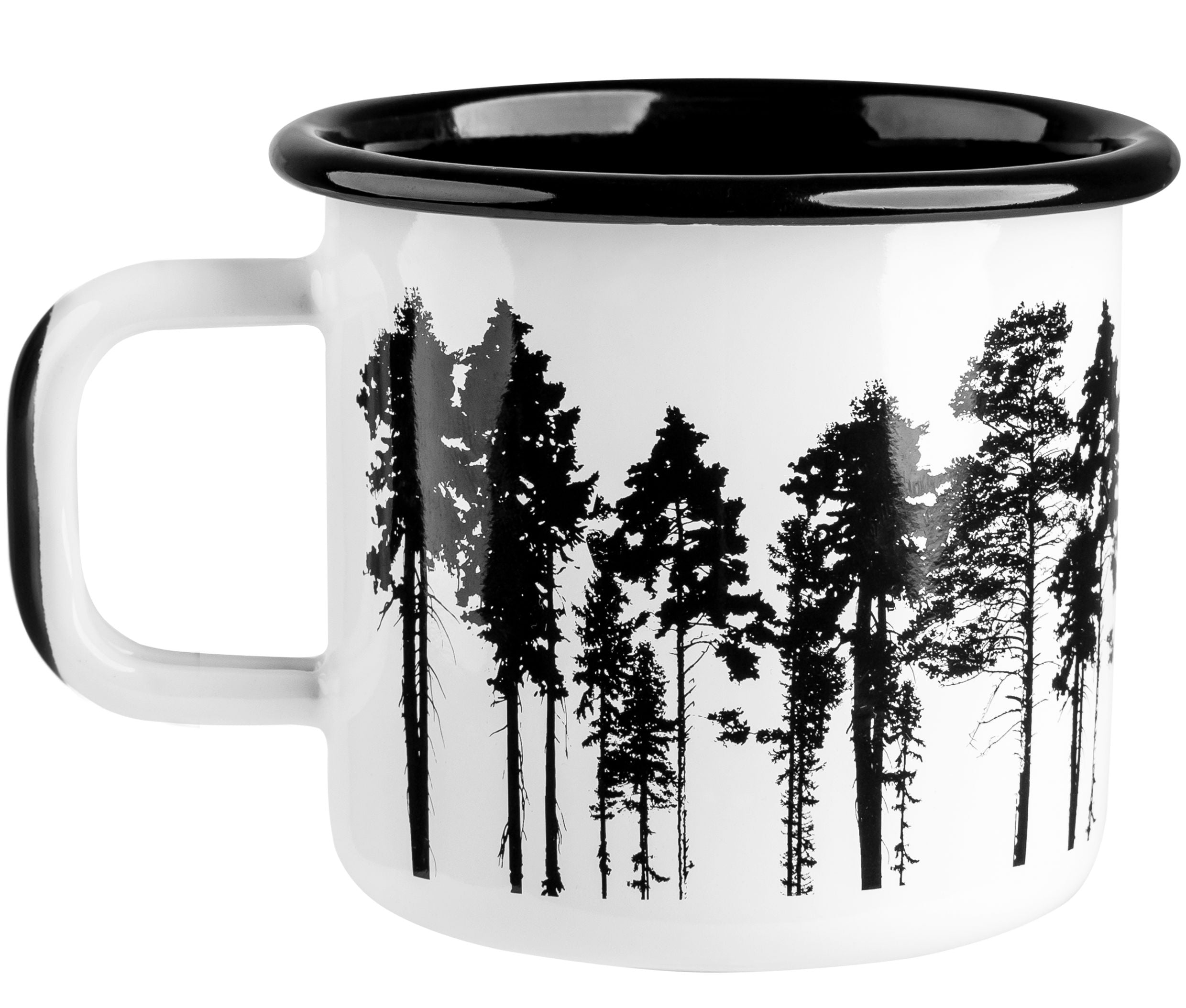 Muurla Nordic Emaille Becher, der Wald