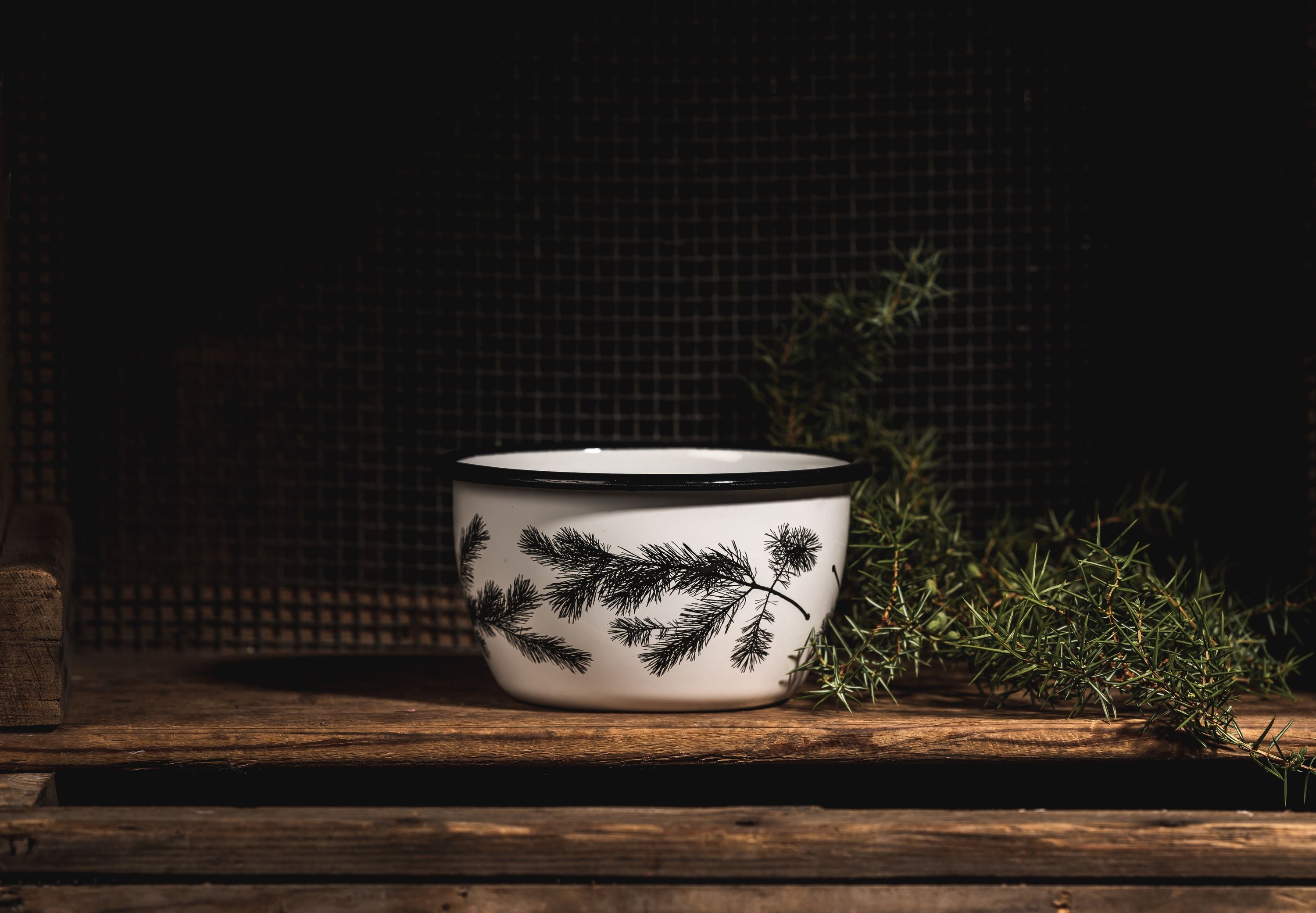 Muurla Nordic Emalje Bowl The Pine