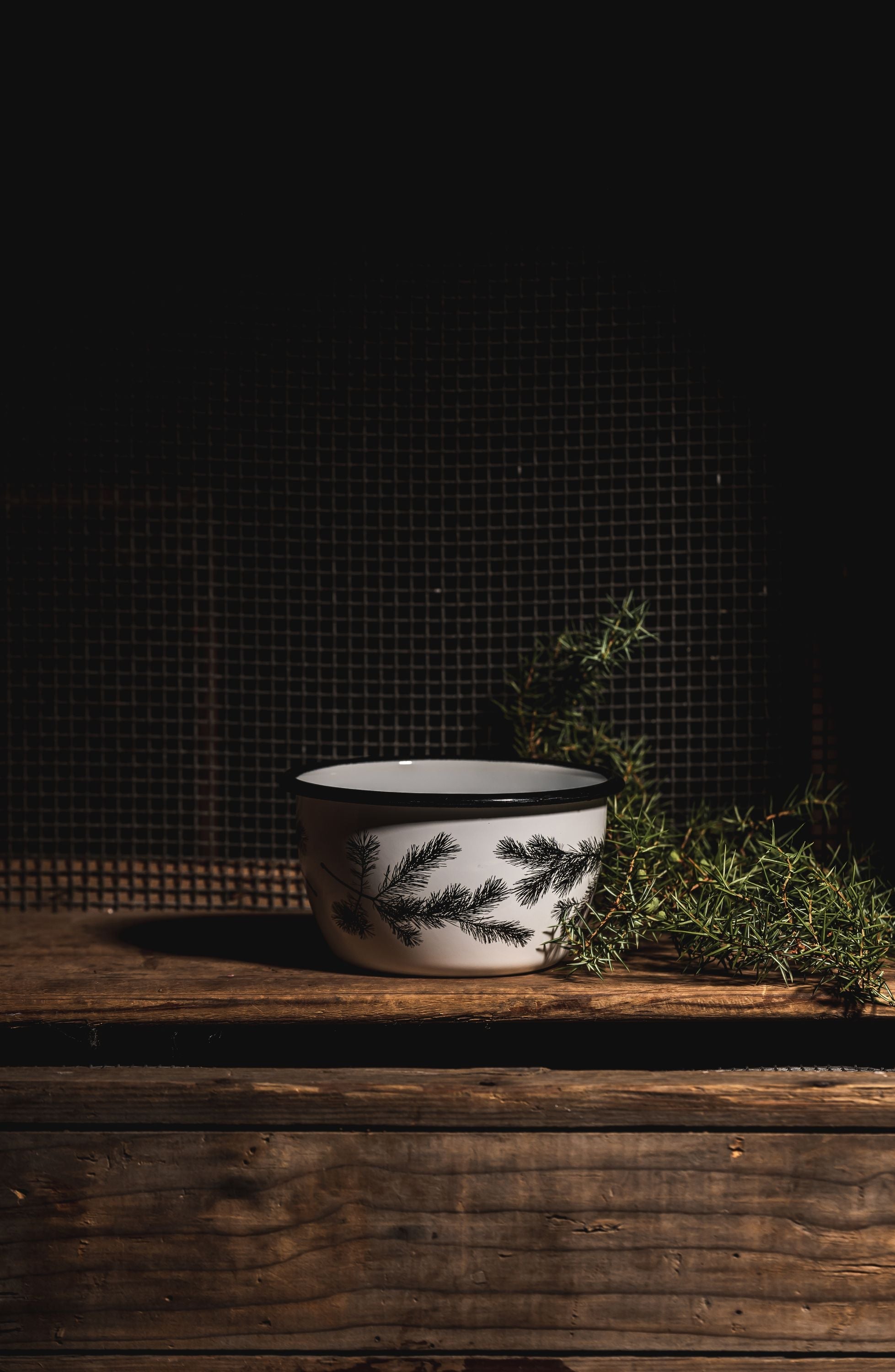 Muurla Nordic Emalje Bowl The Pine