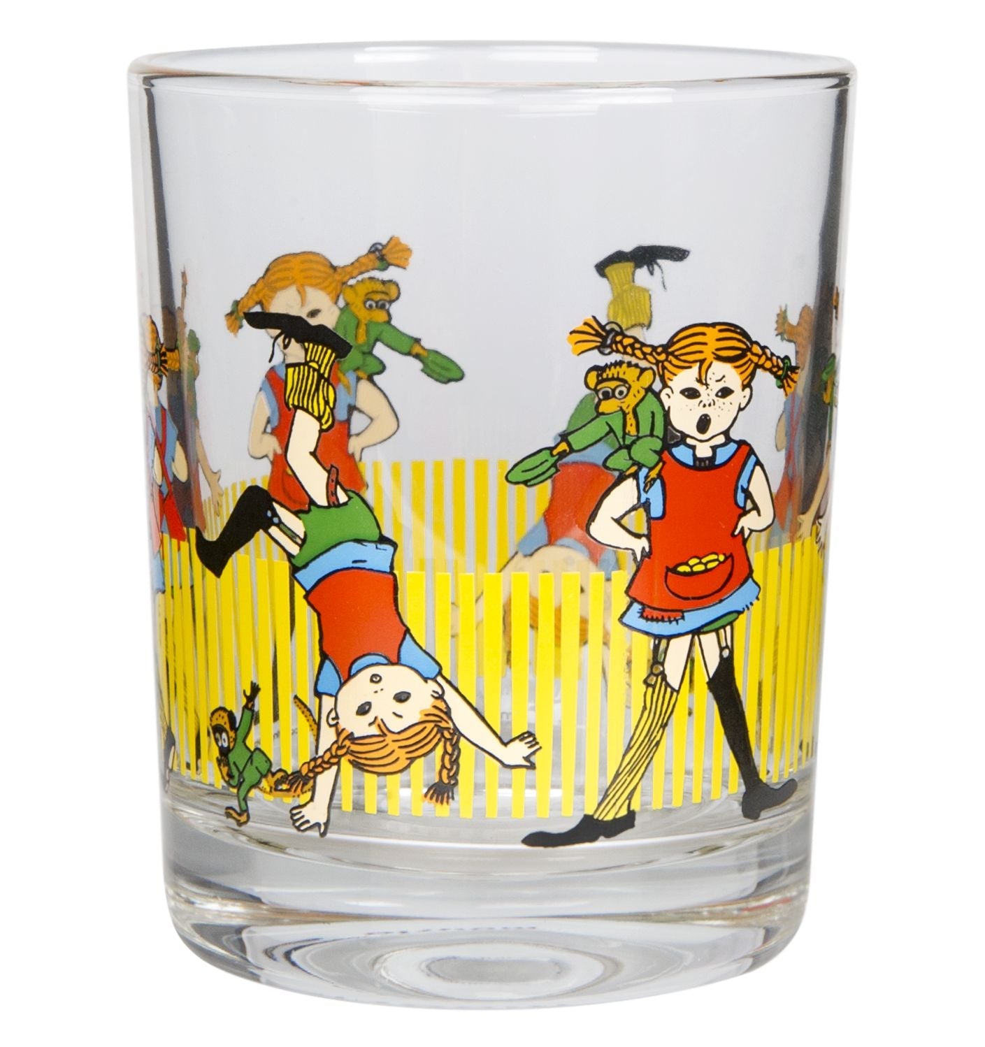 Muurla Pippi Longstocking Drink Glass, Pippi Longstocking
