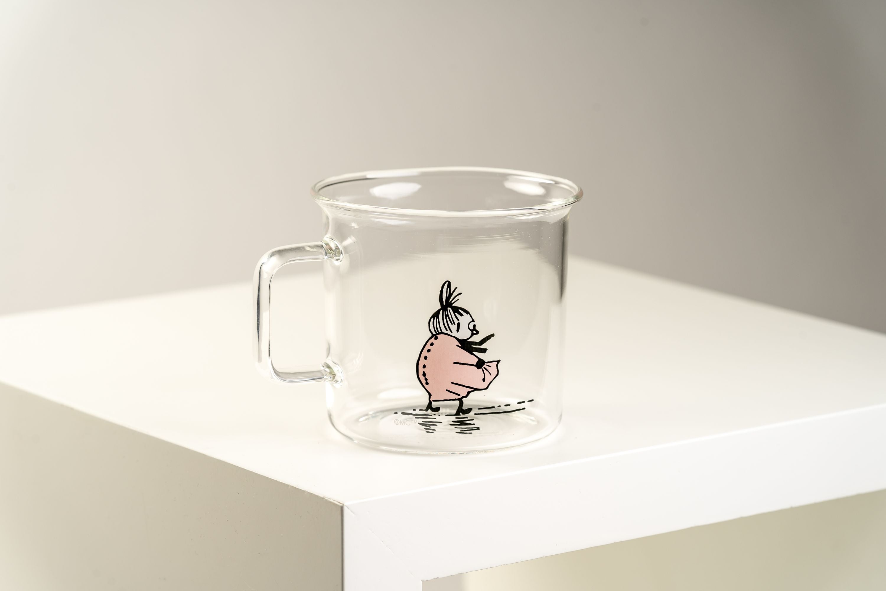 Muurla Moomin Glass Mug Little My, chiaro
