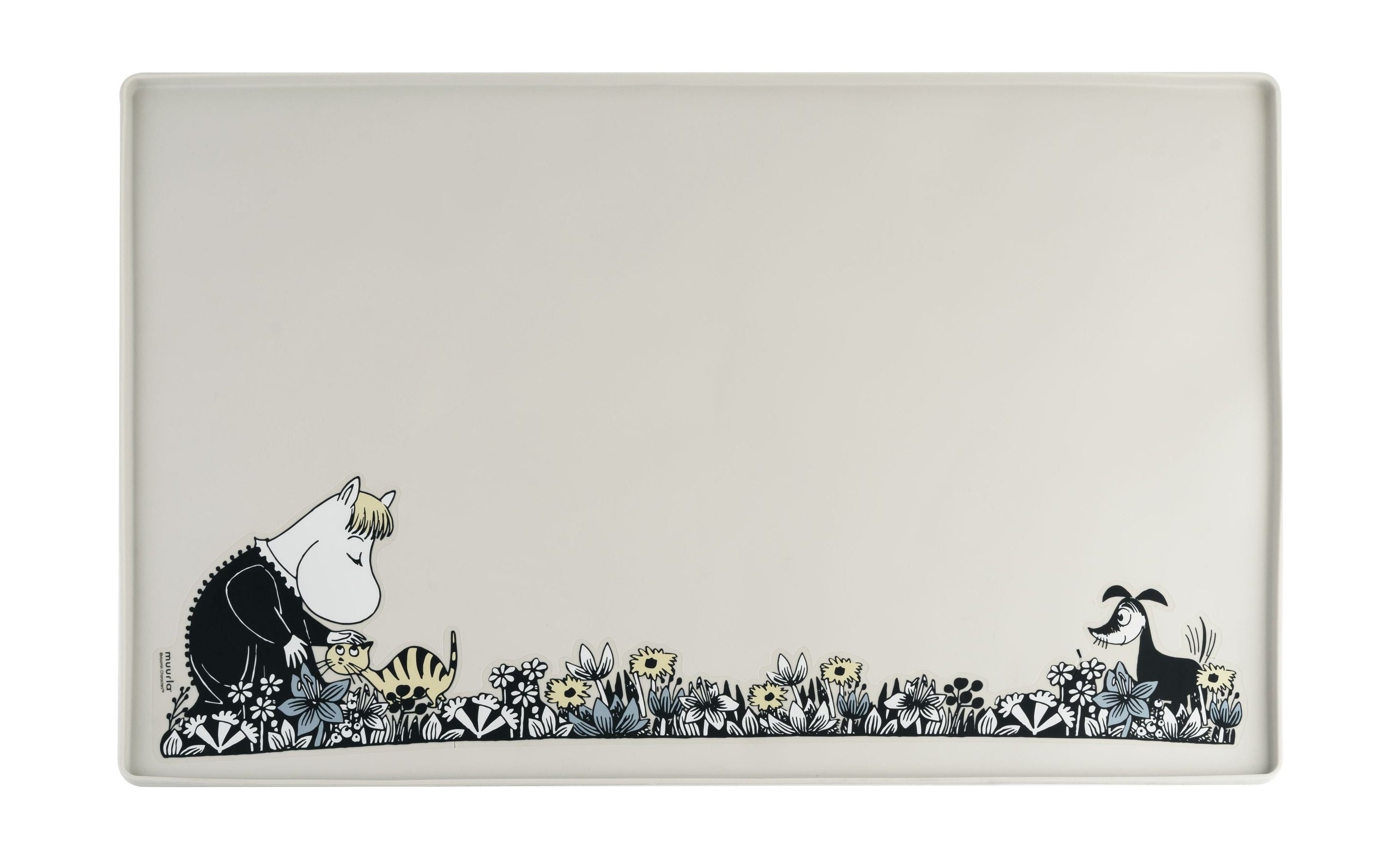 Muurla Moomin宠物硅胶垫，灰色