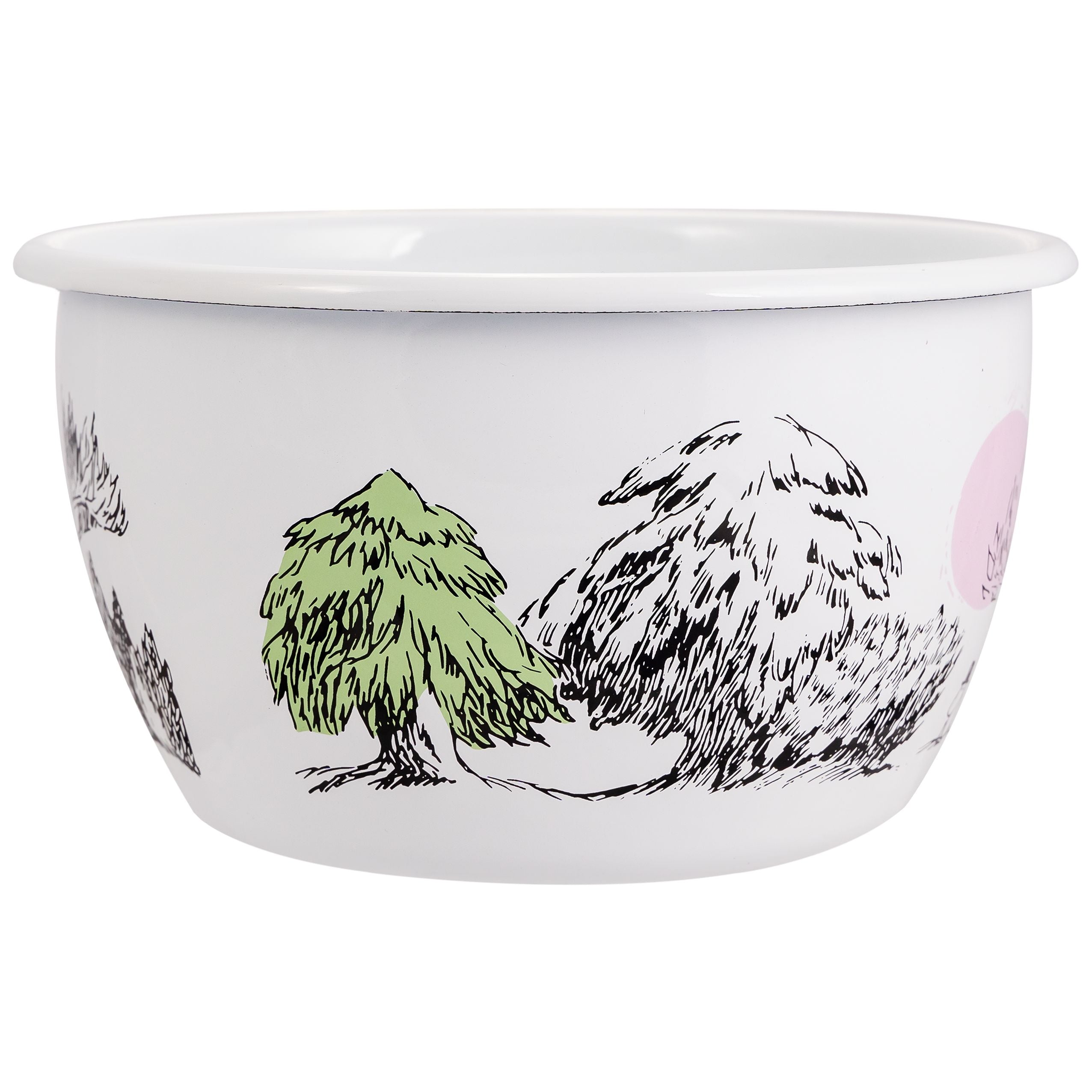 Muurla Moomin Originals enamel Bowl bara ráfandi