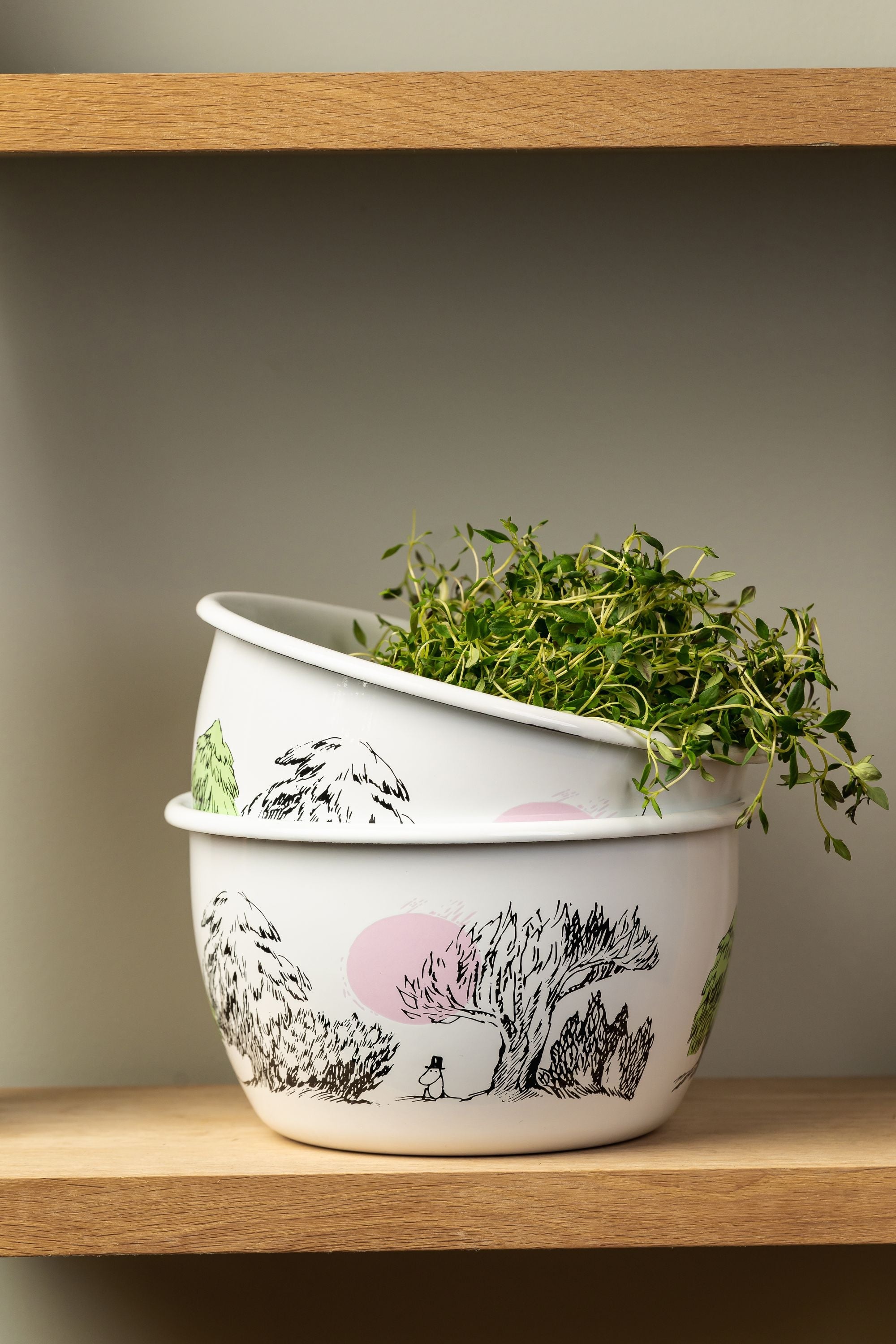 Muurla Moomin Originals Emamel Bowl bara Wandering