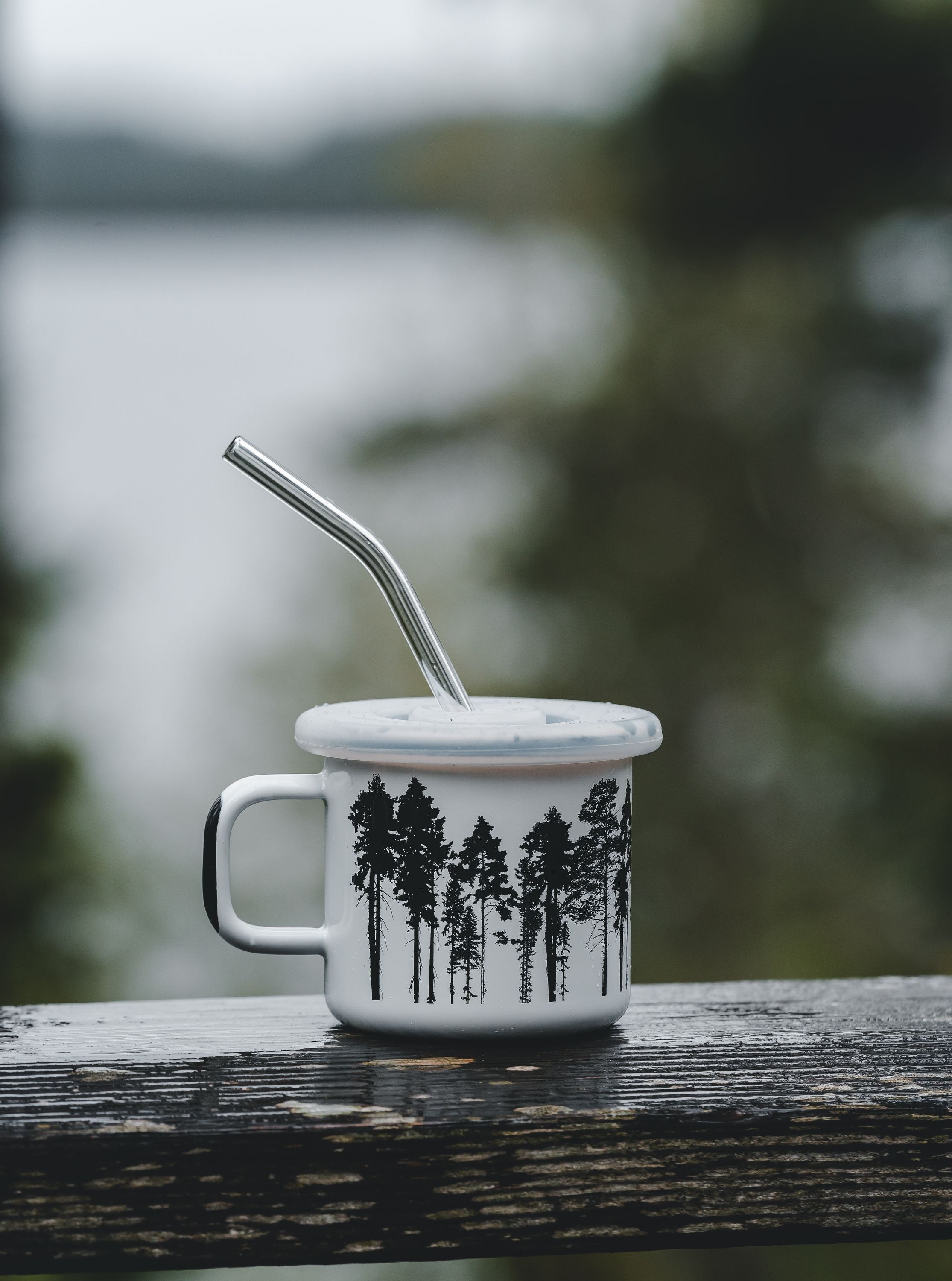 Muurla Nordic Enamel Mug, The Forest